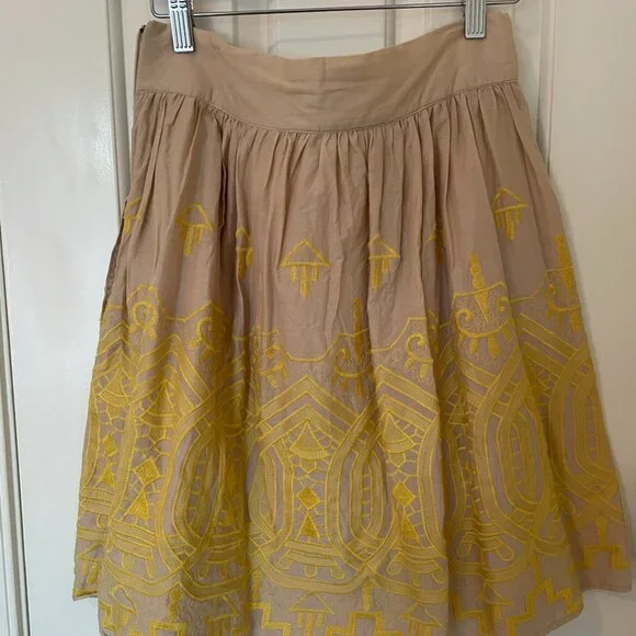 Anthropologie Tiny Sun Stitched Skirt Small Glee - Picture 2 of 3